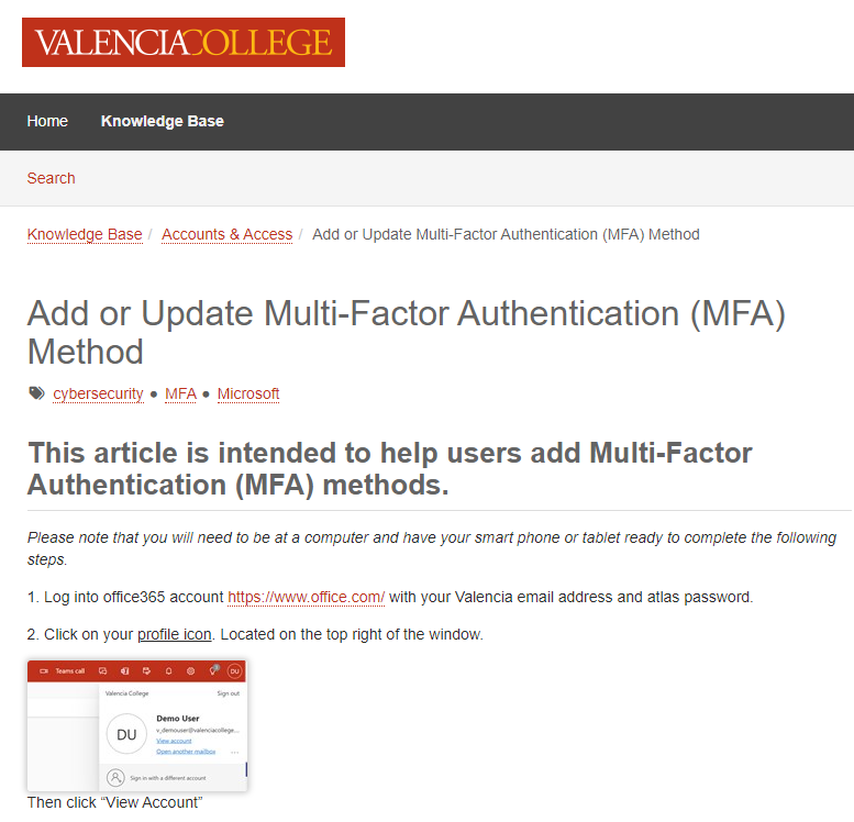 Microsoft Authenticate